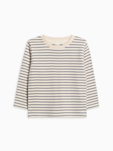 Organic Cotton Turk Long Sleeve Crew (Toddler & Liitle Kids)