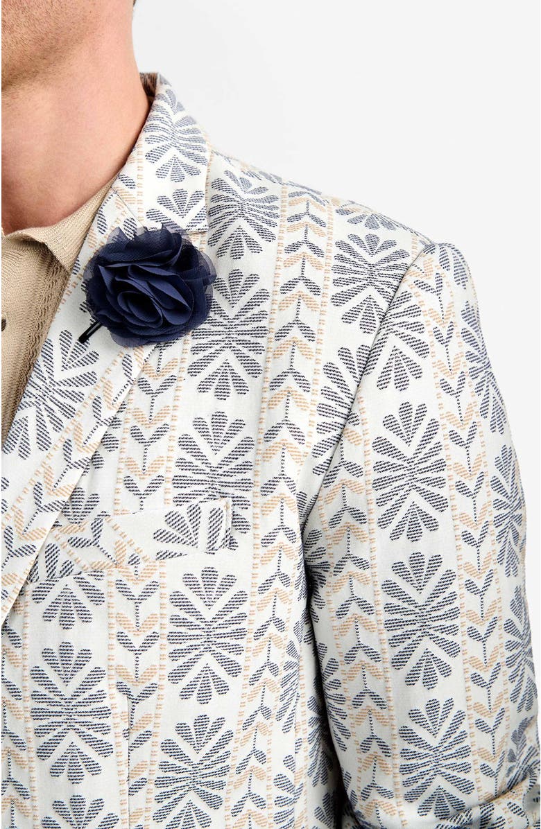 MR TURK Thurston Blazer Floral Stripe Jacquard, Alternate, color, 