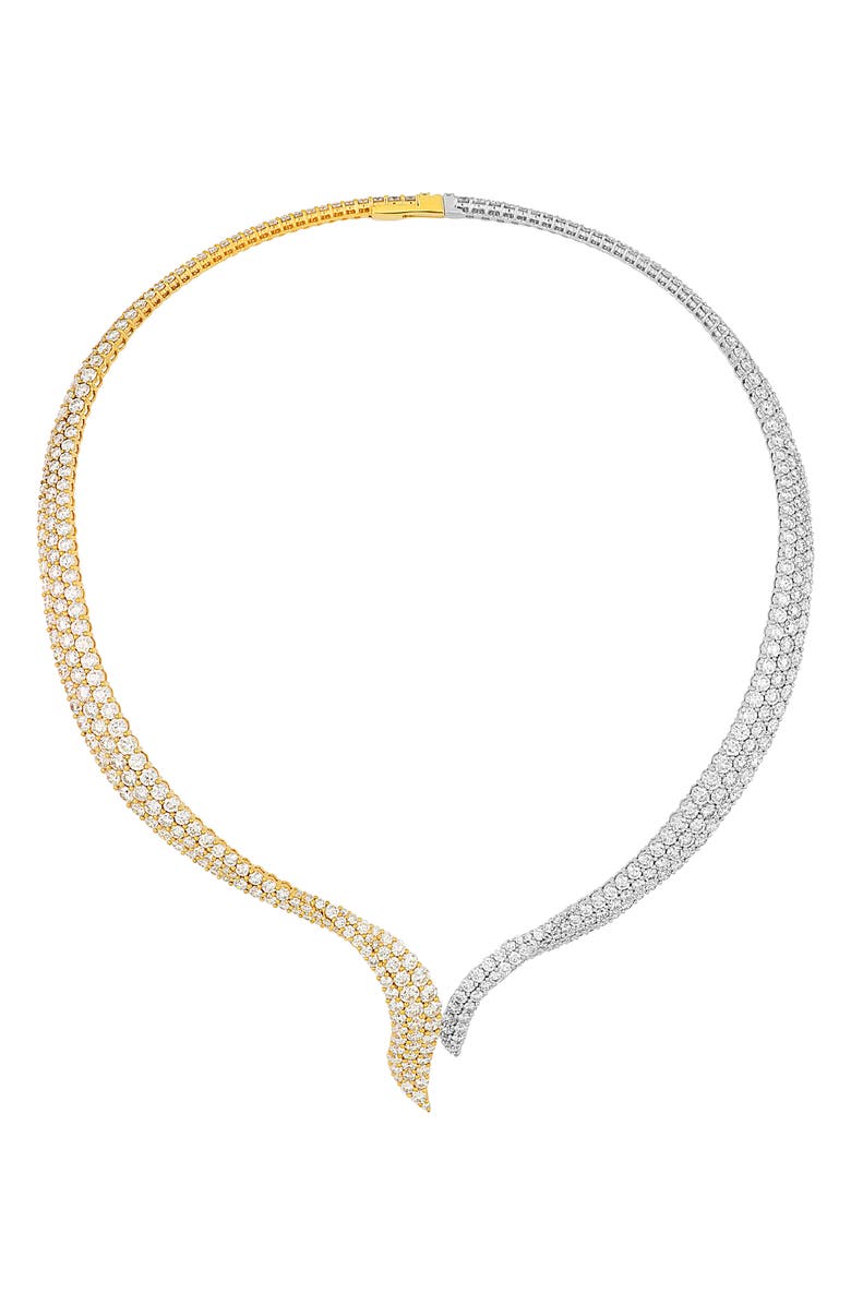Bony Levy Two-Tone 18K Gold & Diamond Collar Necklace, Main, color, 