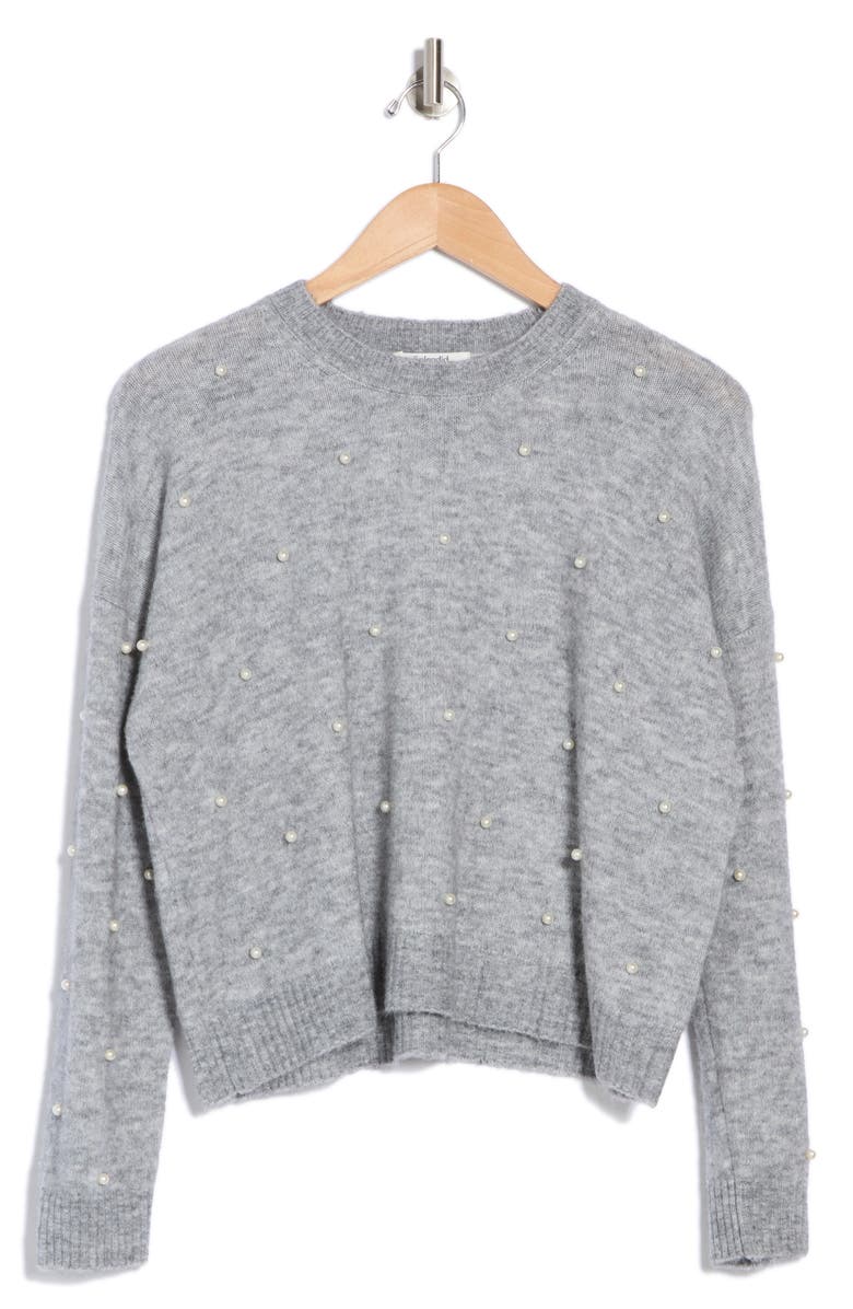 Splendid Imitation Pearl Sweater, Alternate, color, 