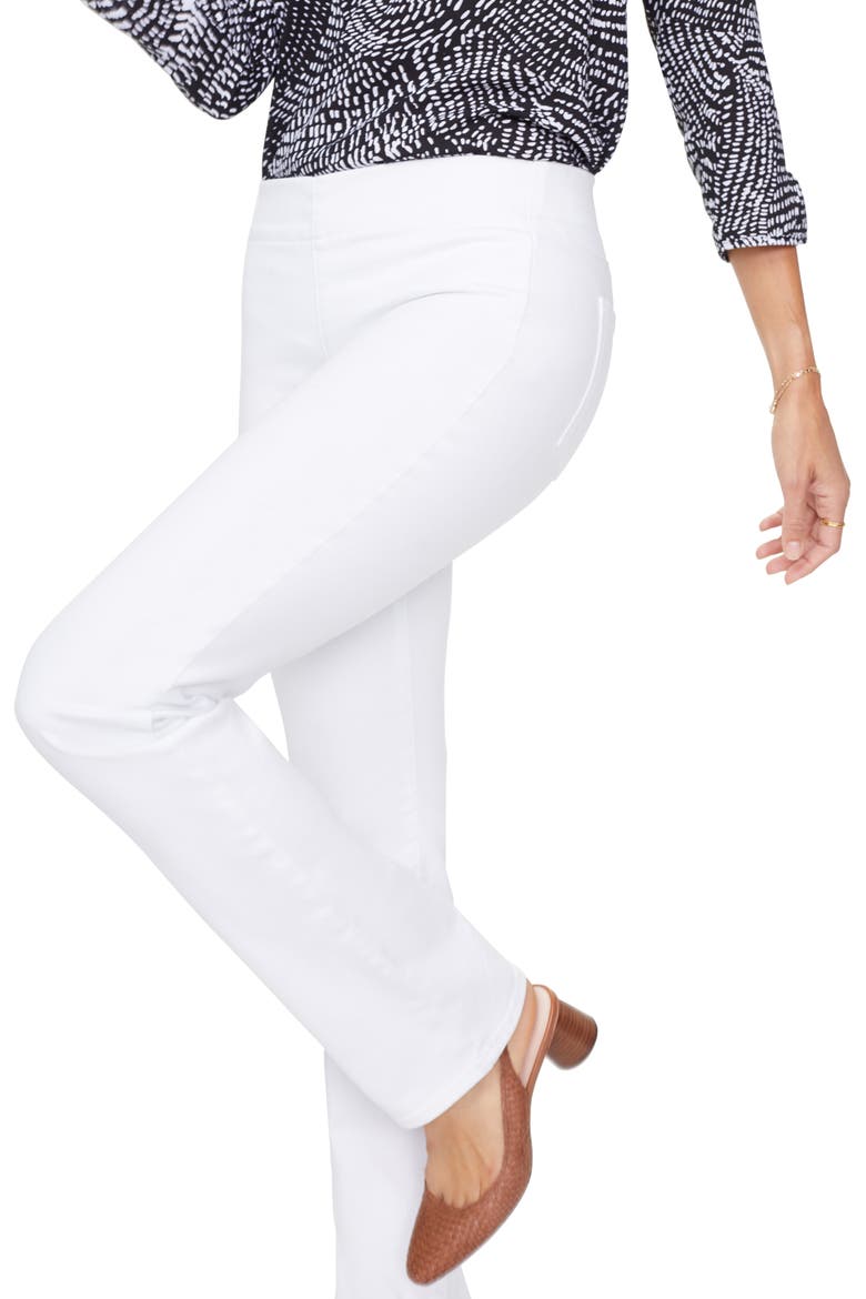 Cool Embrace Pull-On Straight Leg Jeans, Alternate, color, OPTIC WHITE