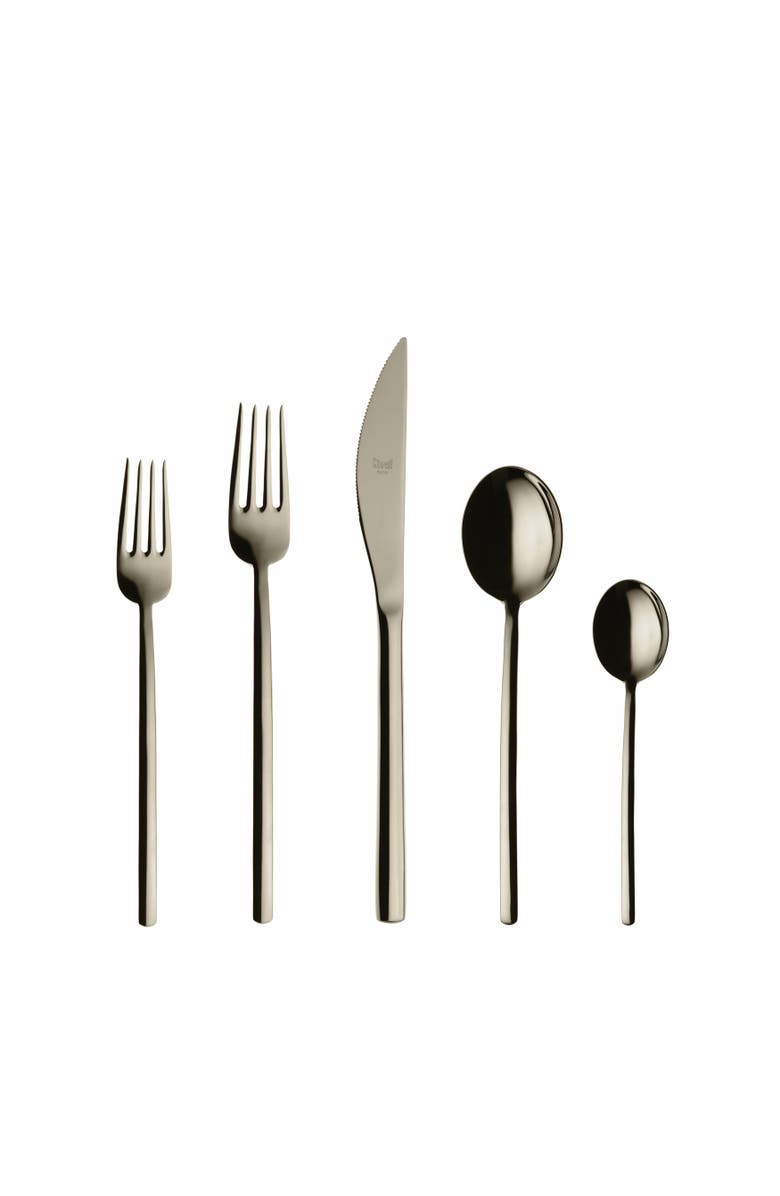 Mepra Due Flatware Set - 5 Pieces, Main, color, Champagne