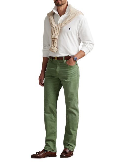 Polo Ralph Lauren Men's Varick Slim Straight Stretch Jeans In Green