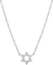 BY ADINA EDEN Diamond Pavé Star Of David Necklace 14K