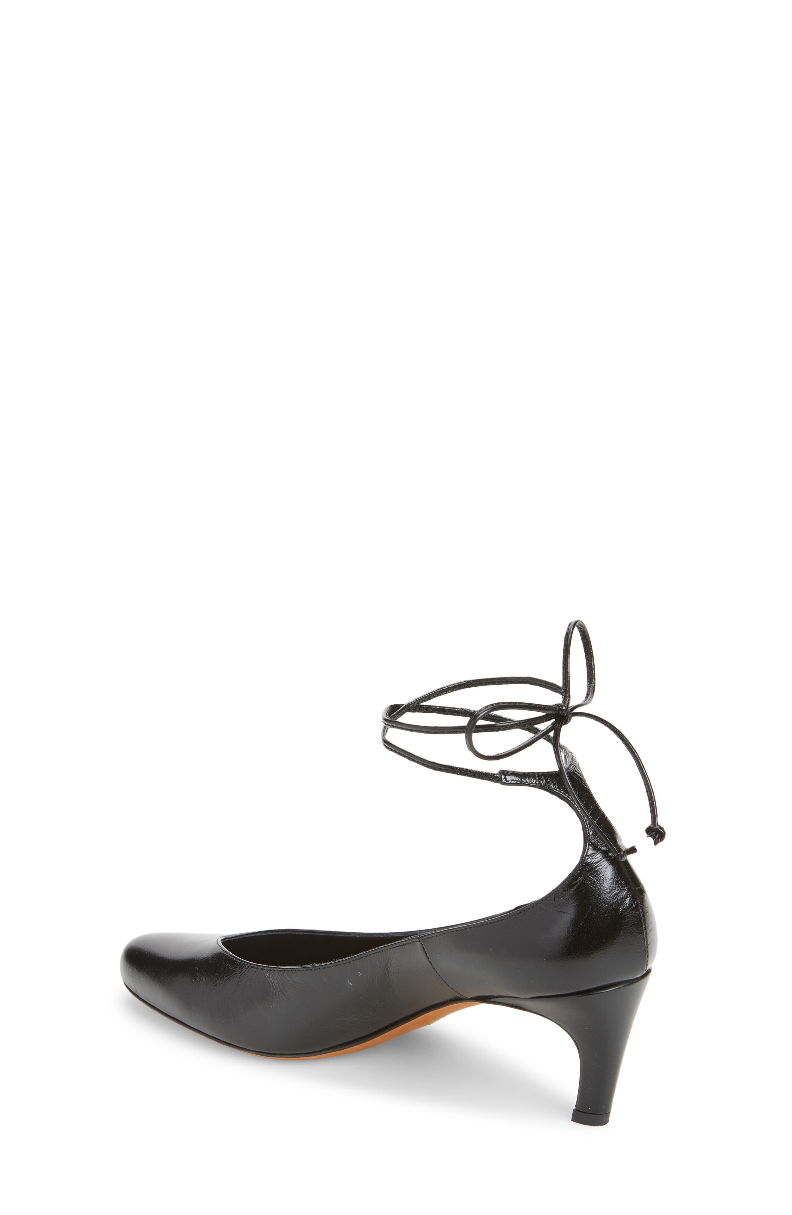Proenza Schouler Uma Tie Kitten Heel Pump, Alternate, color, Black
