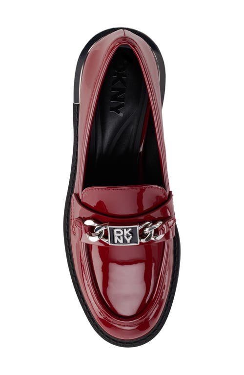 Dkny Radisson Bit Loafer In Ruby Red