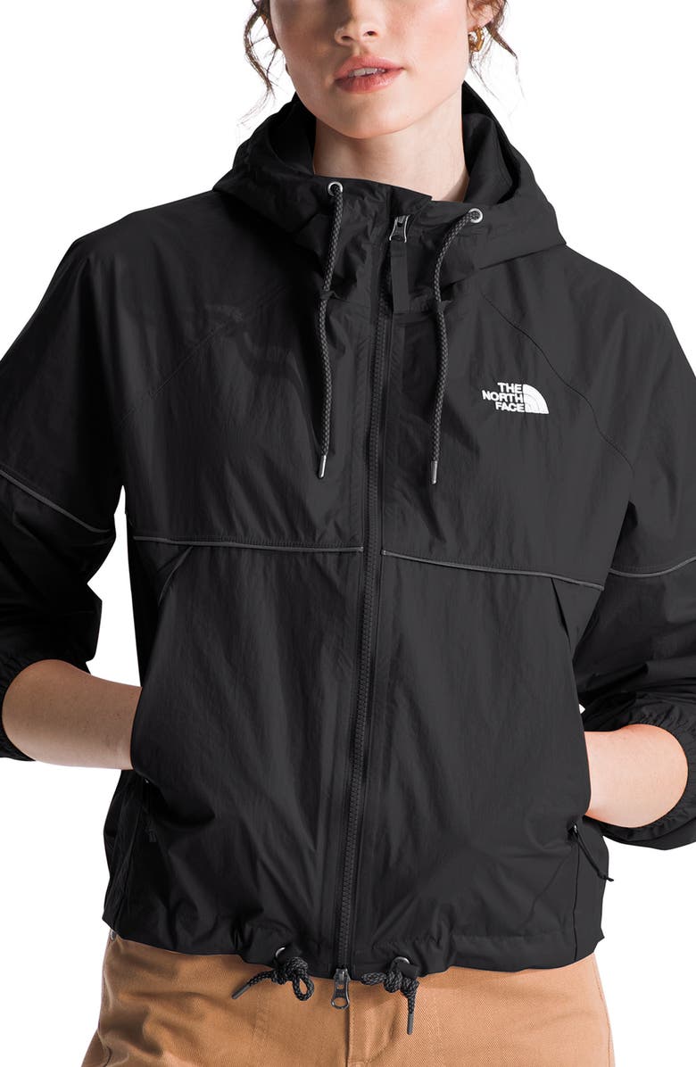 The North Face Antora Water Repellent Hooded Jacket, Main, color, 