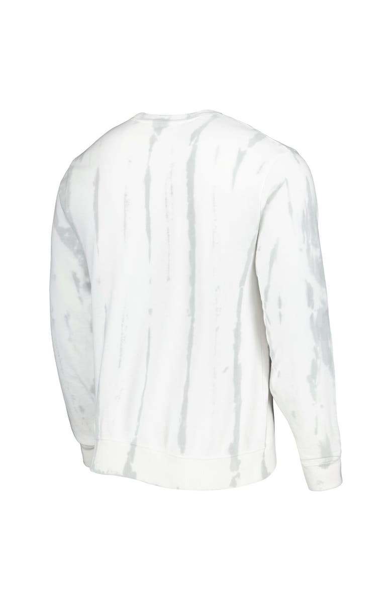 LEAGUE COLLEGIATE WEAR Men's League Collegiate Wear White/Silver UCLA Bruins Classic Arch Dye Terry Pullover Sweatshirt, Alternate, color, White