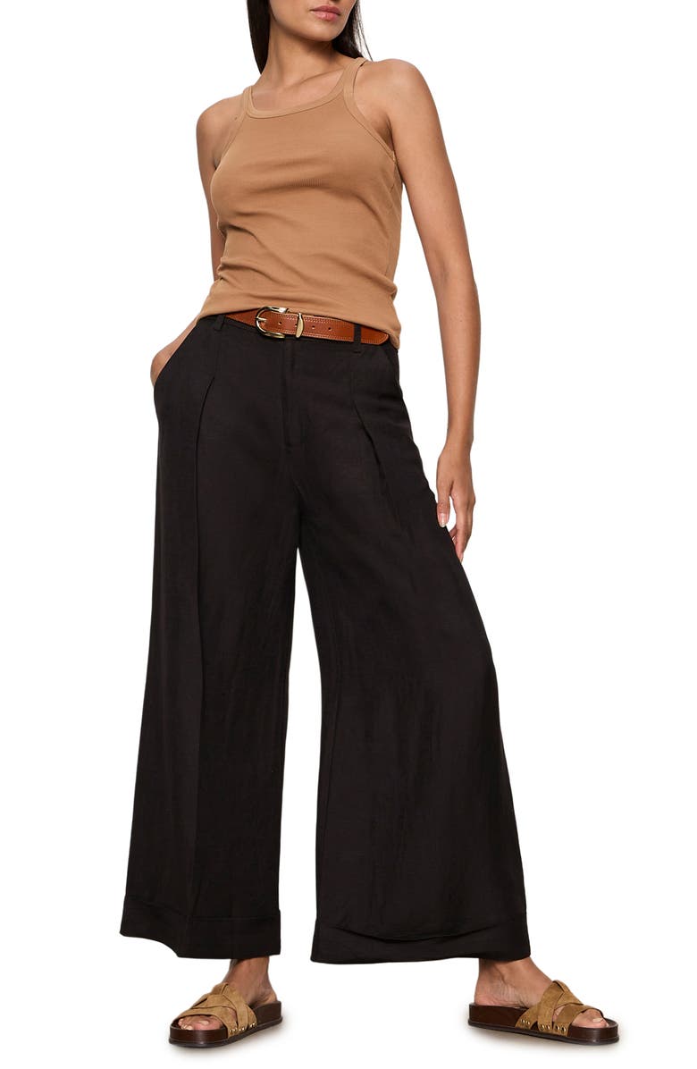 Sanctuary Terrace Linen Blend Wide Leg Pants, Alternate, color, 