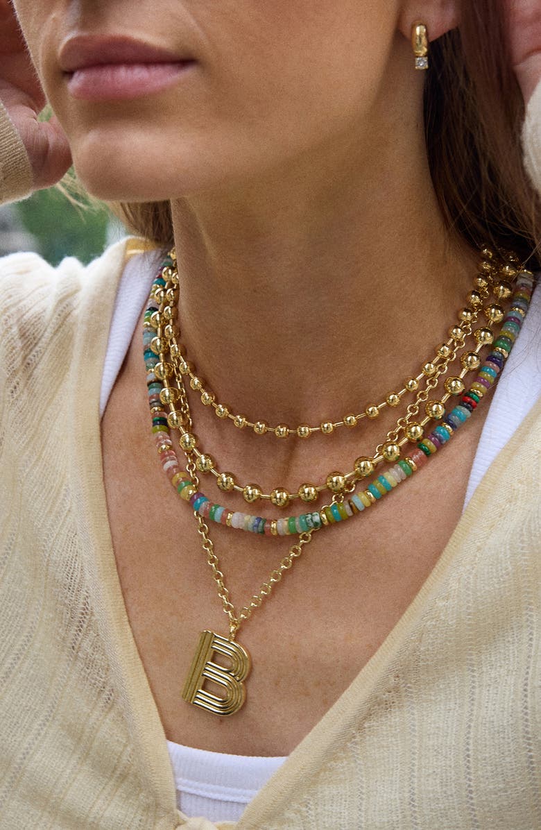 BaubleBar Marcy Beaded Necklace, Alternate, color,