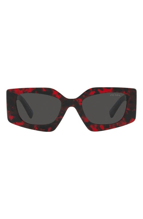 PRADA PRADA 51MM RECTANGULAR SUNGLASSES