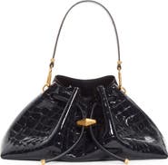 Jimmy Choo The Cinch East/West Croc Embossed Leather Bucket Bag