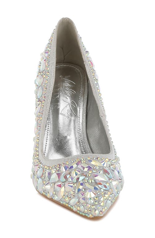 London Rag Iceout Crystal Embellished Pump In Silver