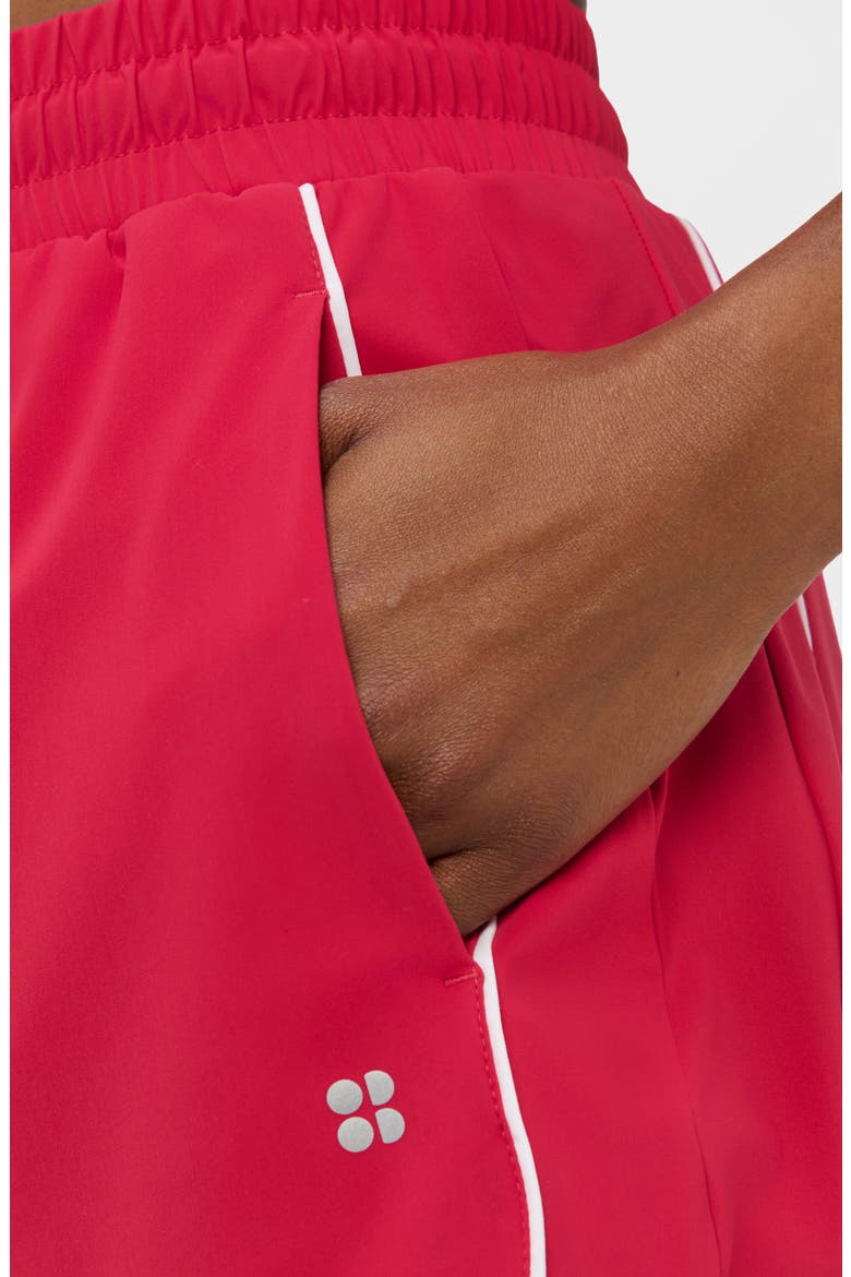 Explorer Track Piped Shorts, Alternate, color, CRIMSON RED