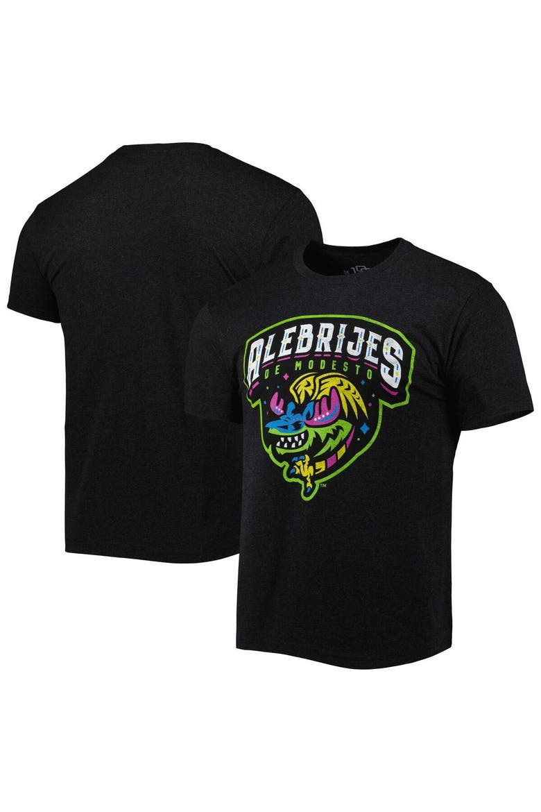 Men's Black Alebrijes de Modesto Copa de la Diversion Home Tri-Blend T-Shirt, Alternate, color, Black