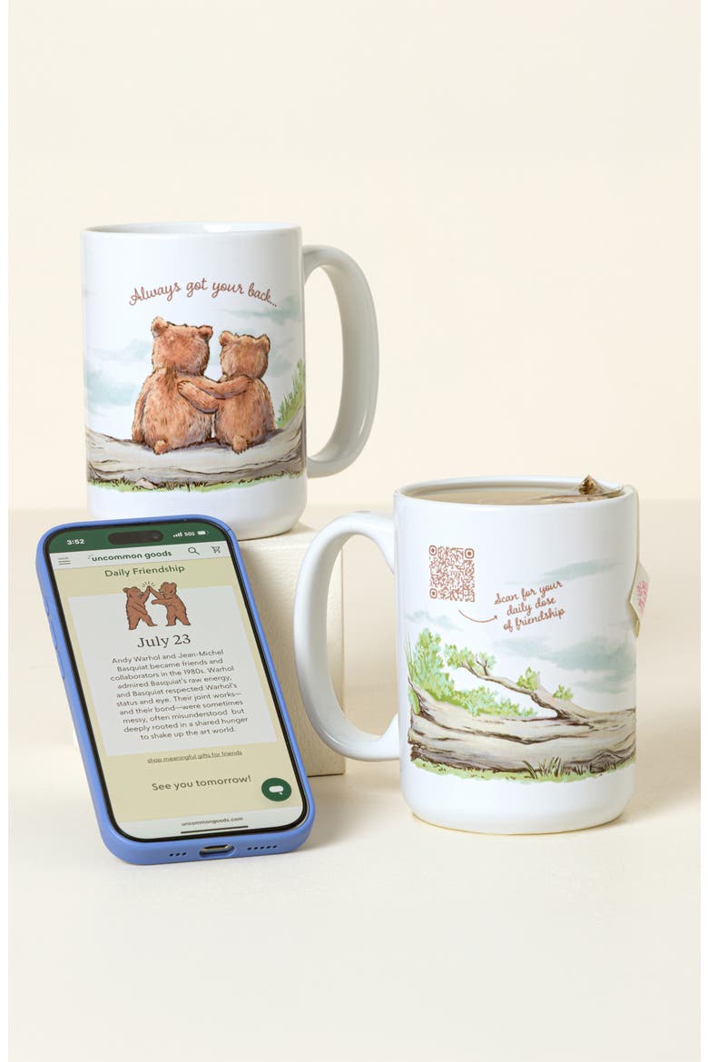 Daily Dose of Friendship QR Mug, Alternate, color, Multi