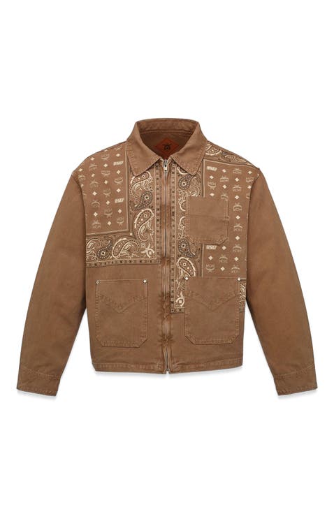 x KASINA Bandana Monogram Jacket in Oxford Cotton