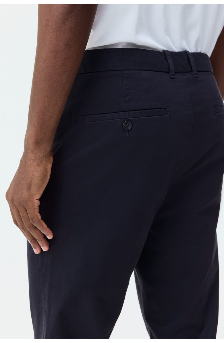 H&M Slim-fit cotton chinos, Alternate, color, Dark Blue