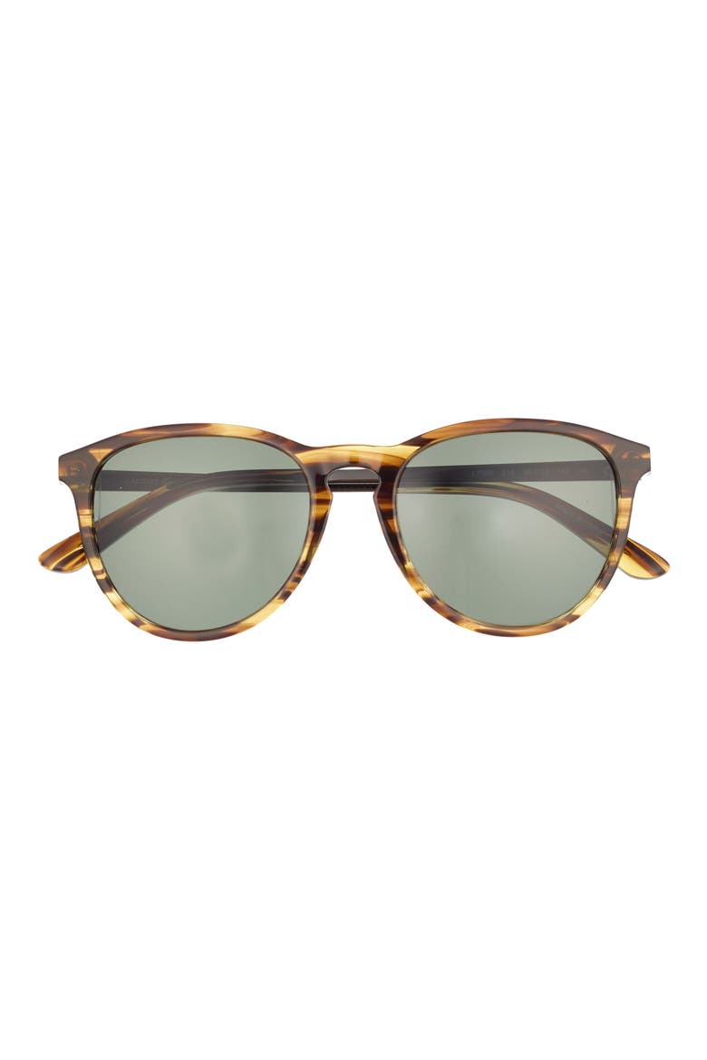 50mm Round Sunglasses, Main, color, BROWN MARBLE