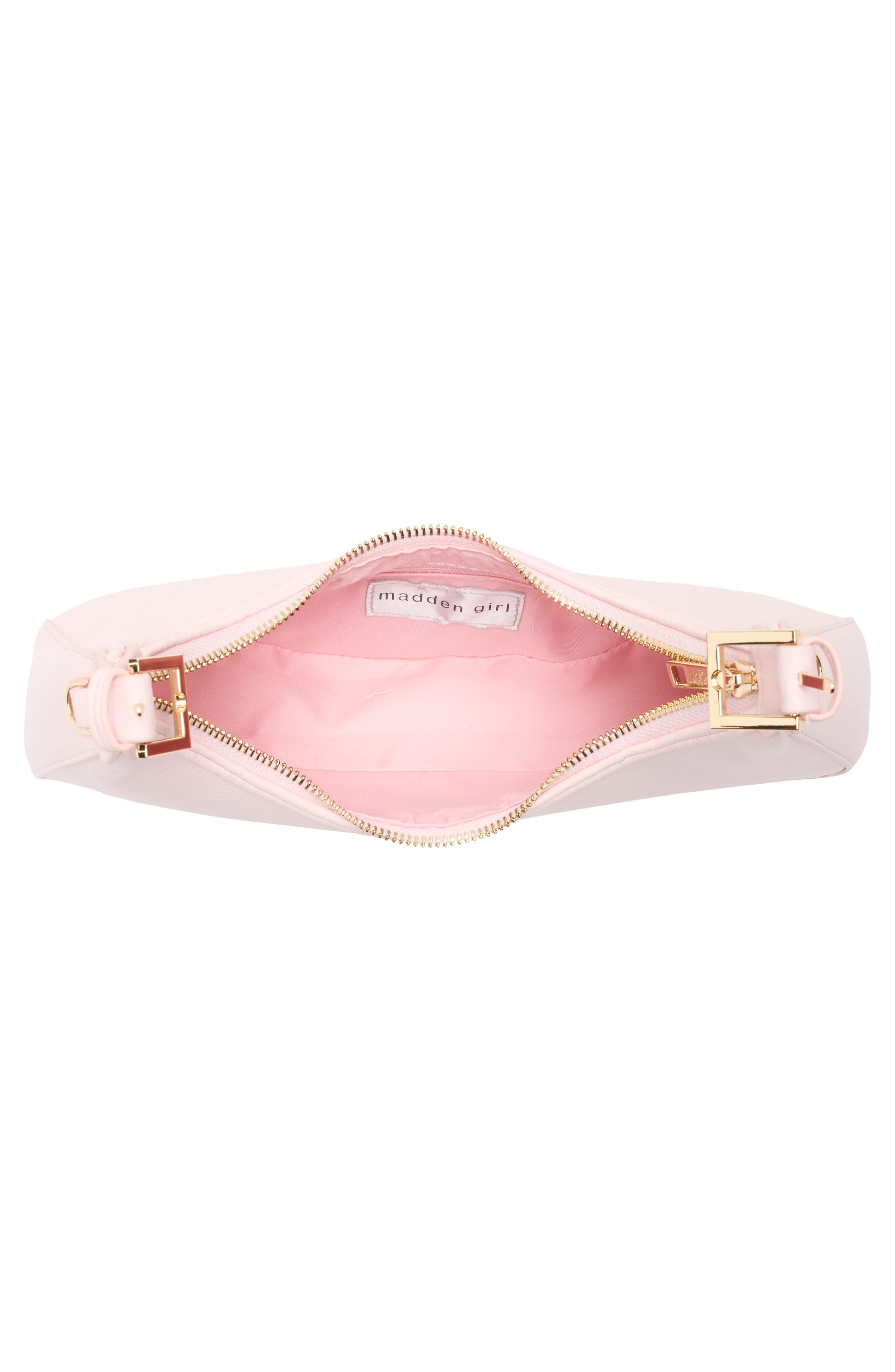 Faux Leather Shoulder Bag, Alternate, color, PRIMROSE