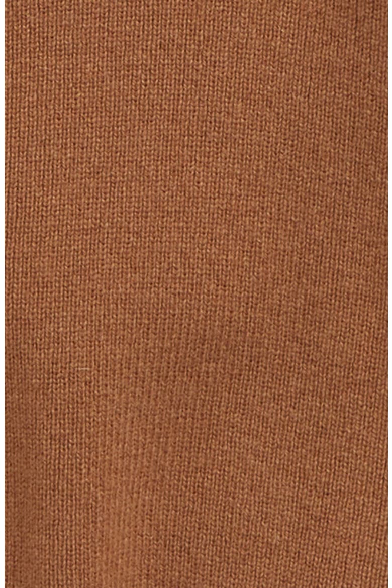 Bear Appliqué Cashmere Hoodie, Alternate, color, DARK SAND