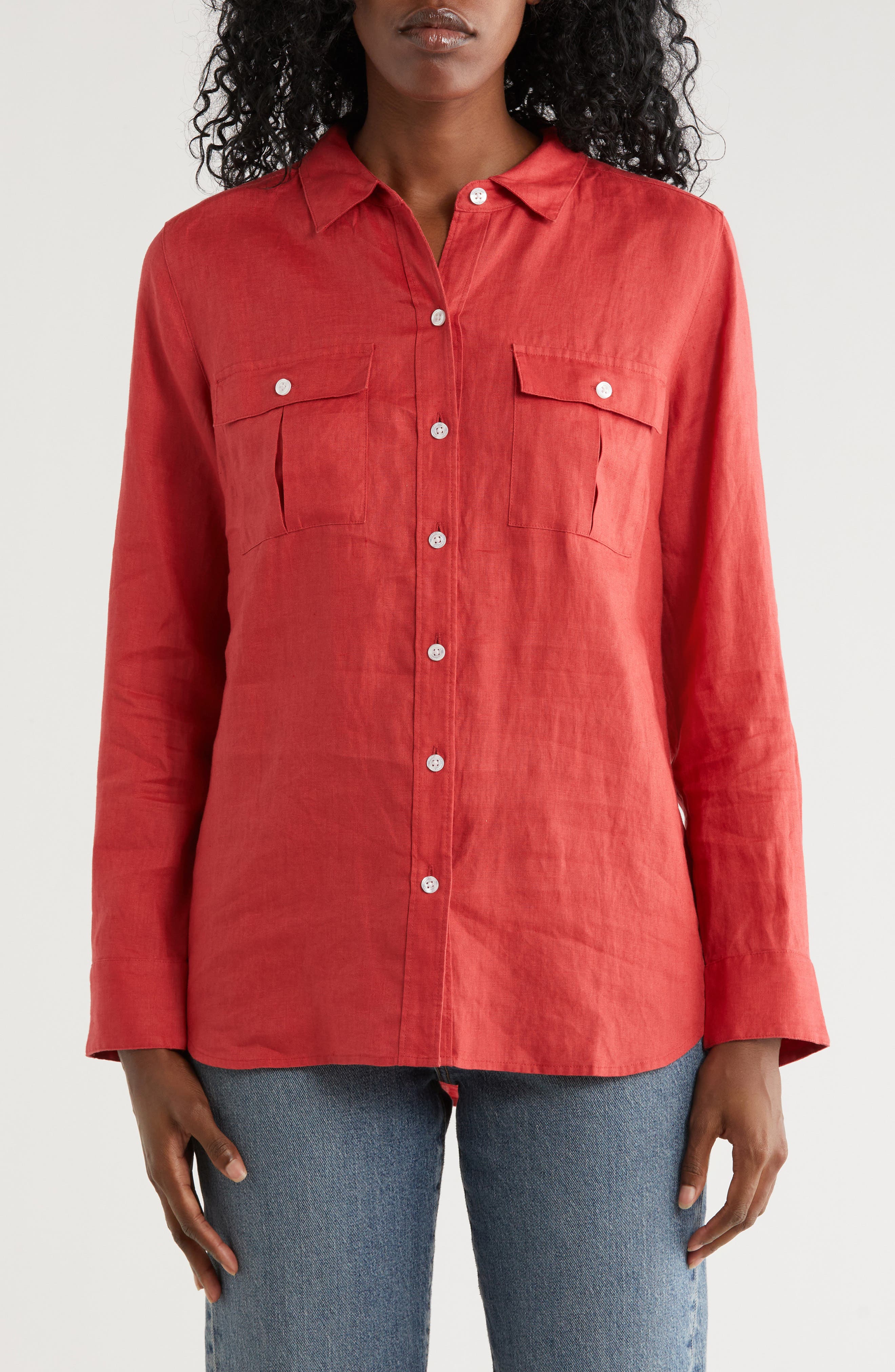 Tommy Bahama Coastalina Utility Linen Button-Up Shirt