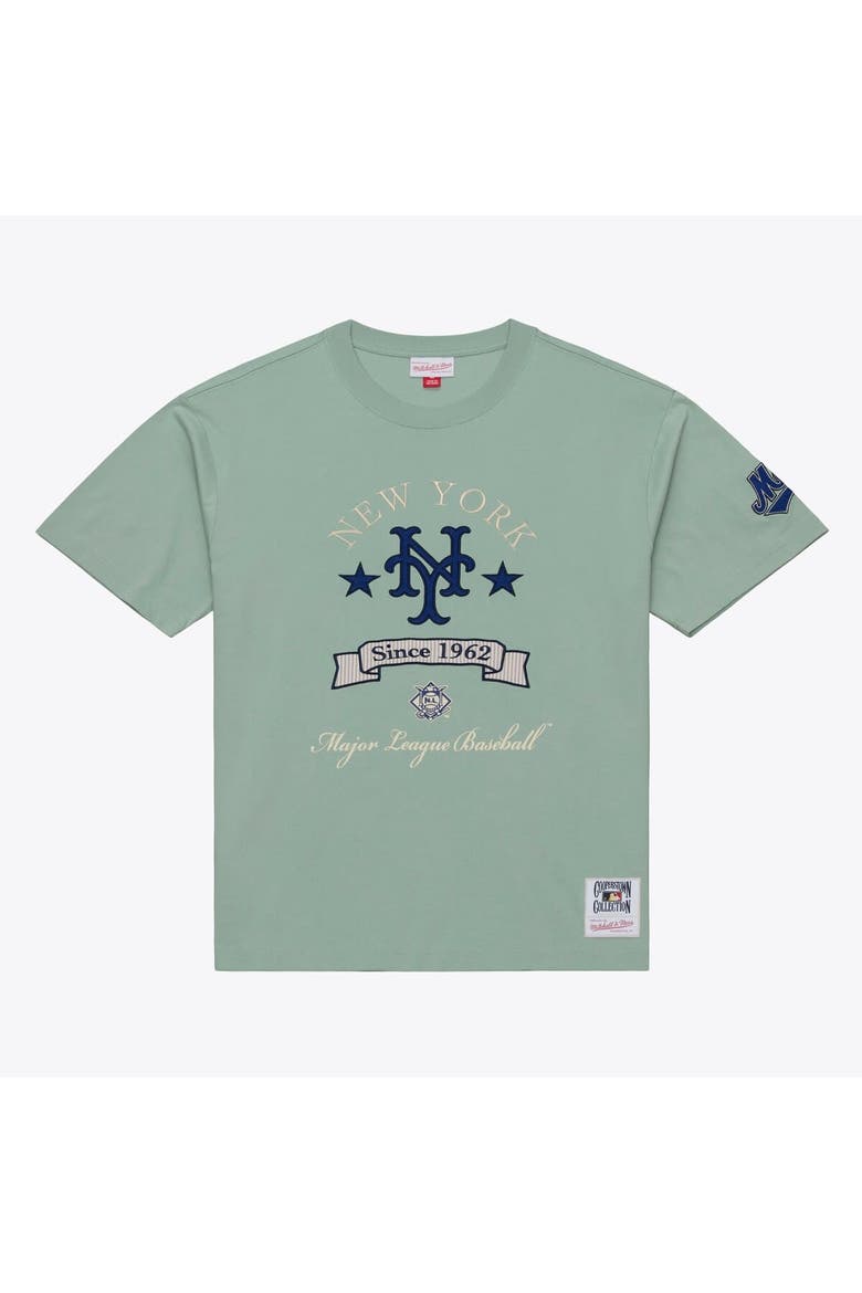 Men's Mitchell & Ness Green New York Mets Yacht Rock T-Shirt, Main, color, Green