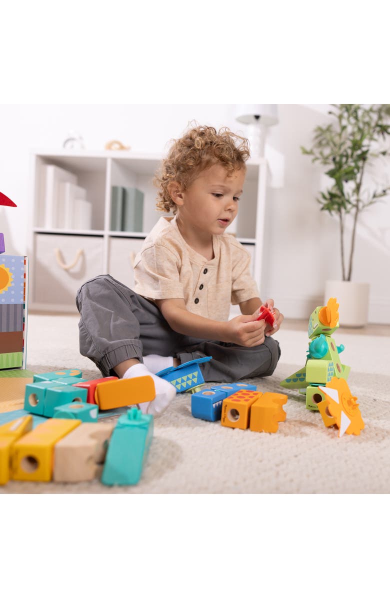 Melissa & Doug Blockables Dinos 69-Piece Snap & Play Set, Alternate, color, 
