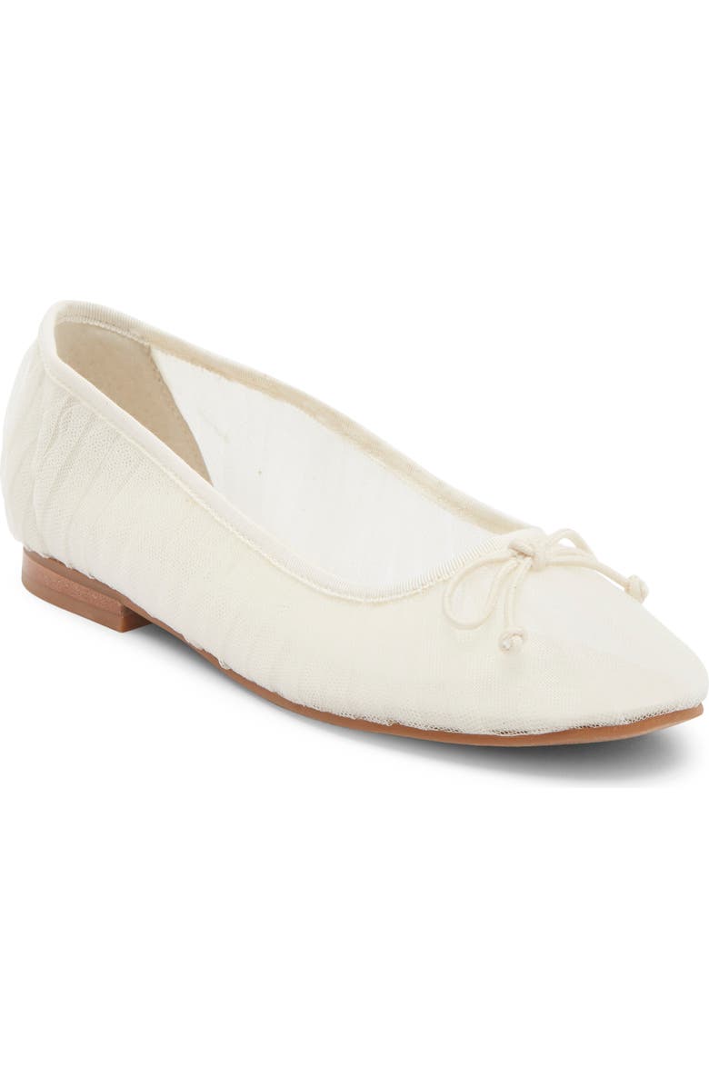 Dolce Vita Cianna Ballet Flat, Main, color, Ivory Tulle