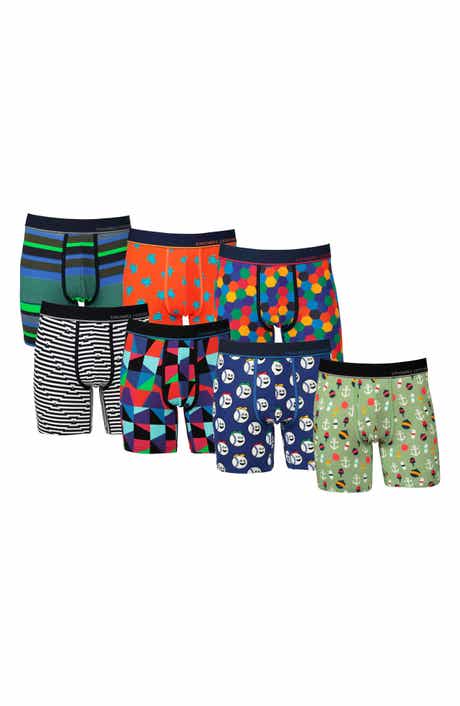 UNSIMPLY STITCHED 7-Pack Assorted Stretch Cotton Boxer Briefs
