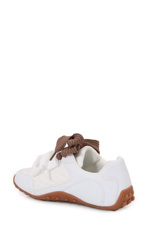 Berness Ribbon Lace Sneaker In White