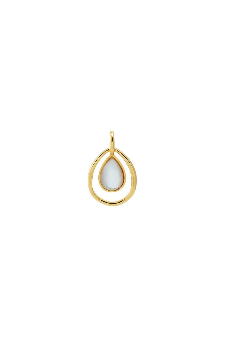 Mother Of Pearl Open Teardrop Charm, Main, color, Mother of Pearl