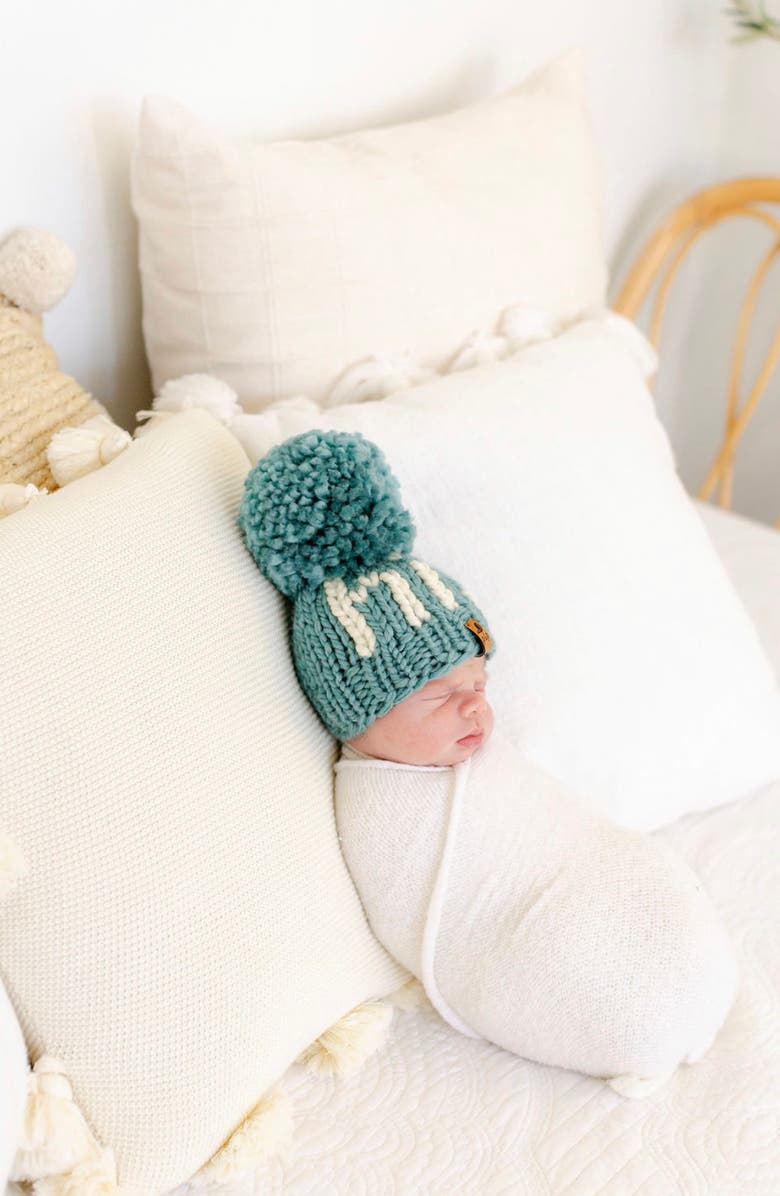 PINE + POPPY Hi Intarsia Pompom Hat, Alternate, color,