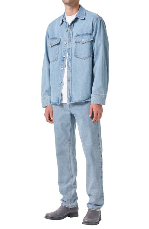 Agolde Rafe Long Sleeve Denim Shirt In Bristol (md Vint Ind)