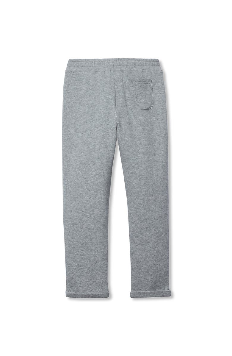 Lands' End Boys Iron Knee Texture Knit Pants, Alternate, color, Gray Heather
