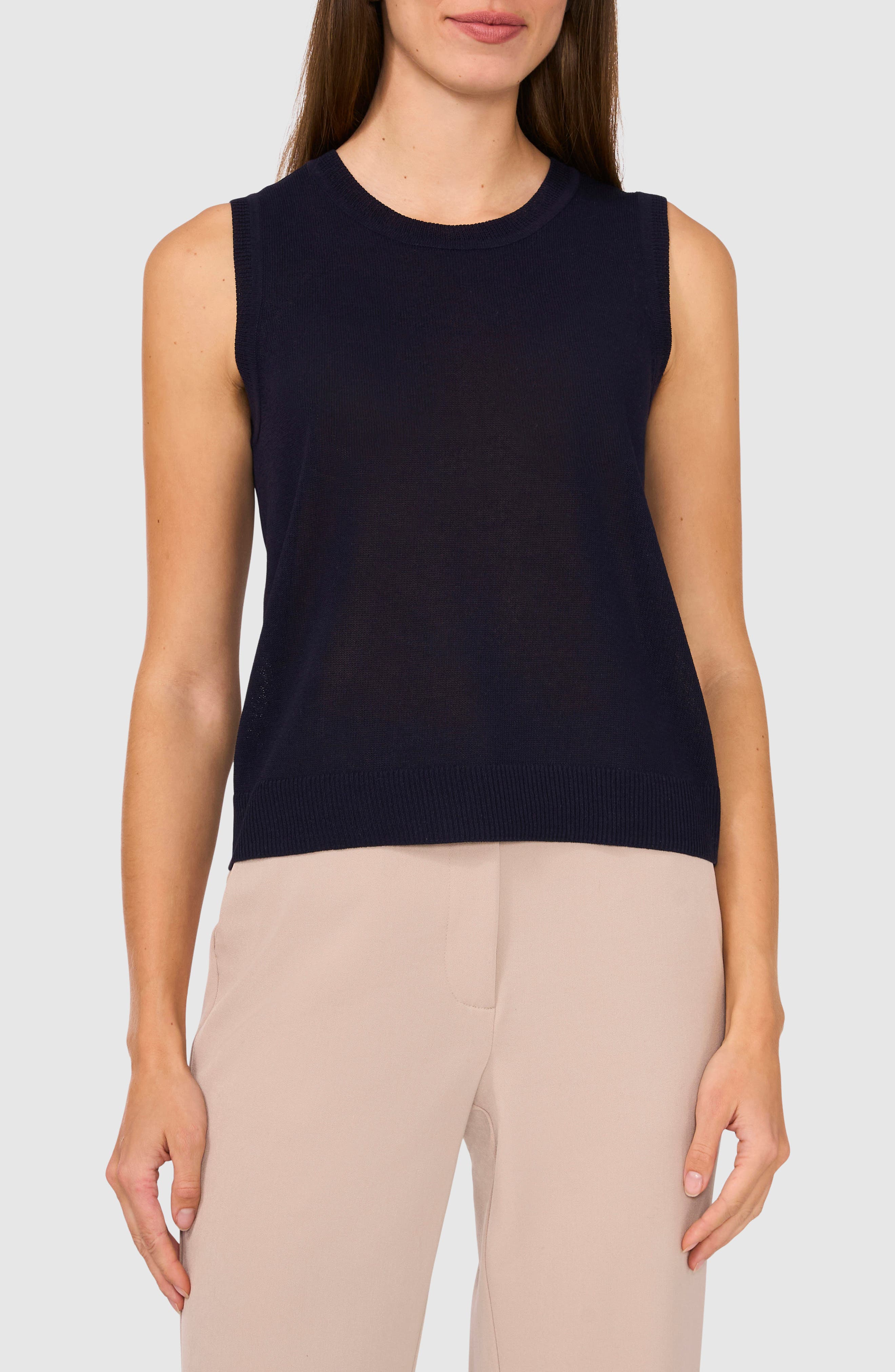 Halogen® Crewneck Sweater Tank
