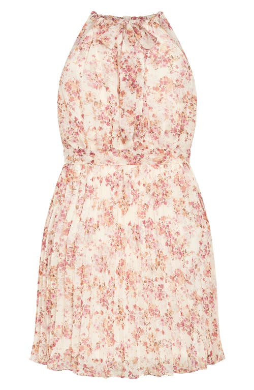 City Chic Jorgie Floral Print Sleeveless Dress In Animal Print