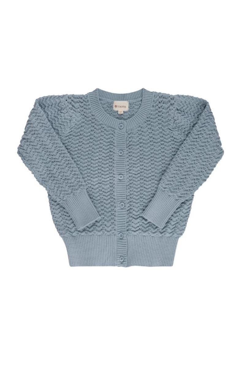 Ely's & Co. Looms Wave Collection - Knit Pointelle Cardigan, Main, color, Blue