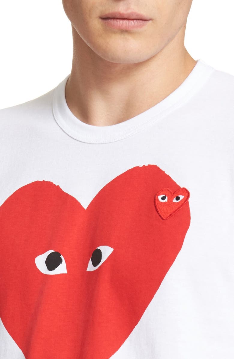 Comme des Garçons PLAY Graphic T-Shirt, Alternate, color,