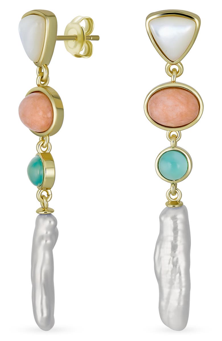 BLING JEWELRY Stone Drop Earrings, Main, color, 