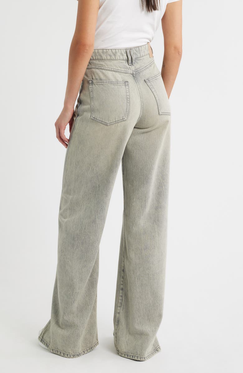 BOSS Orange Marlene High Waist Split Hem Flare Leg Jeans, Alternate, color, 