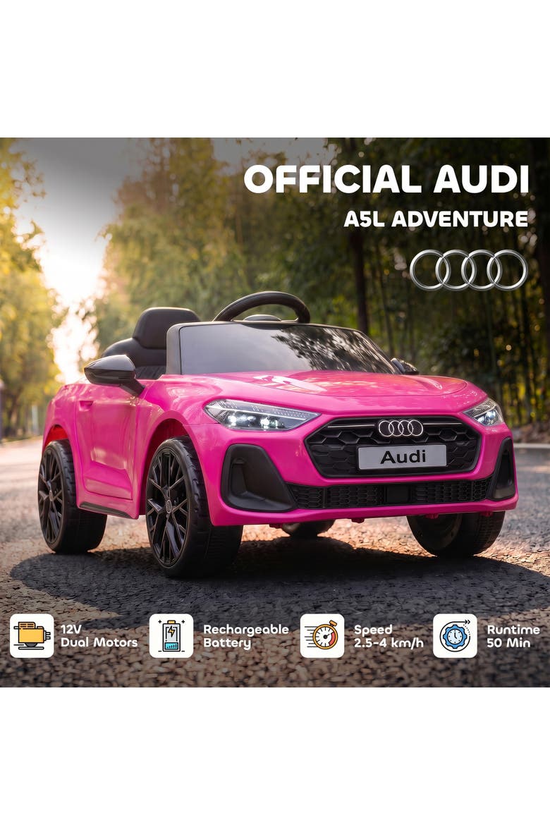Licensed Audi A5L Electric Ride On Car, Alternate, color, Pink