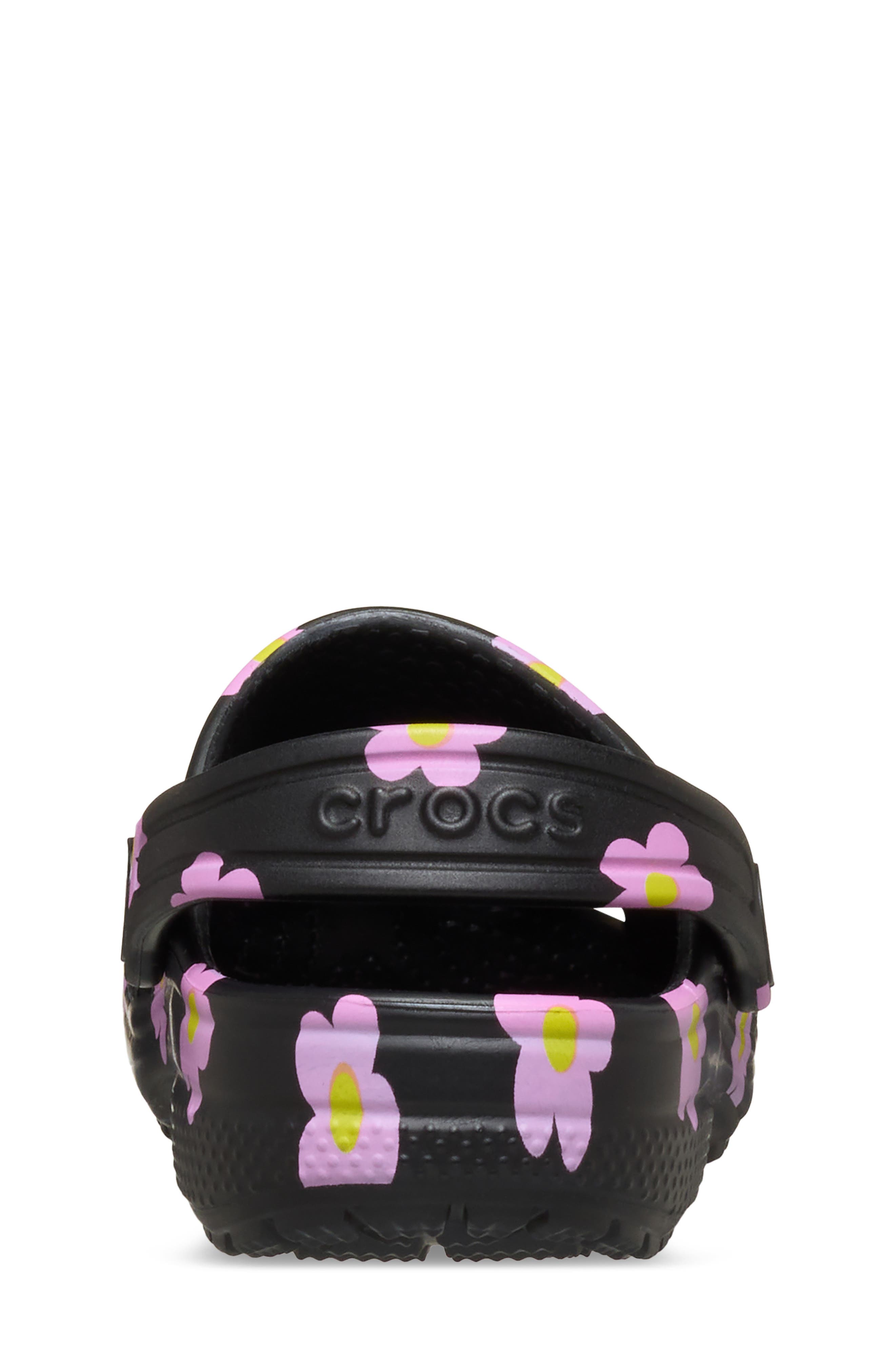 CROCS Kids' Classic Flower Clog, Alternate, color, Black
