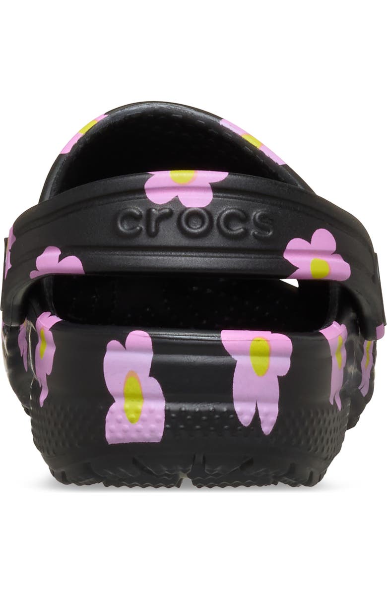 CROCS Kids' Classic Flower Clog, Alternate, color, Black