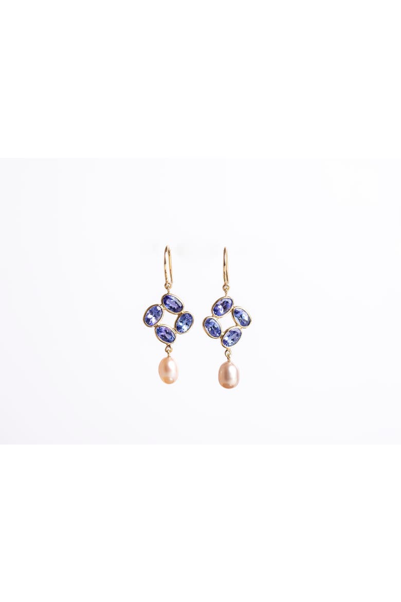 Tanzanite Spark Earrings, Main, color, Tanzanite