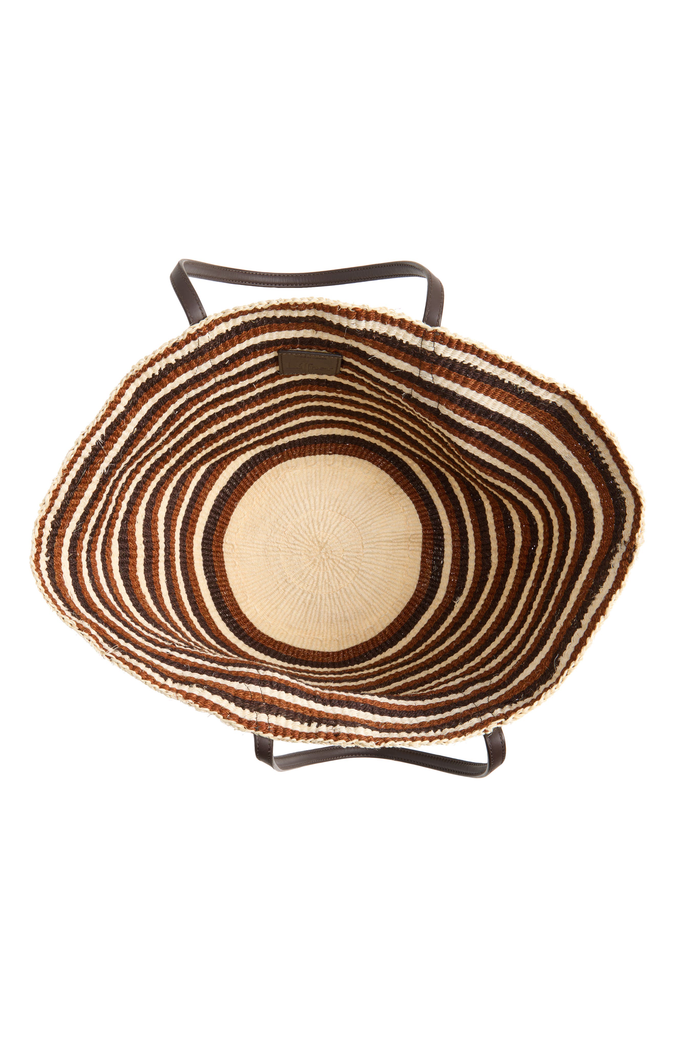 Sprout Basket Sisal Tote, Alternate, color, BROWN MULTI