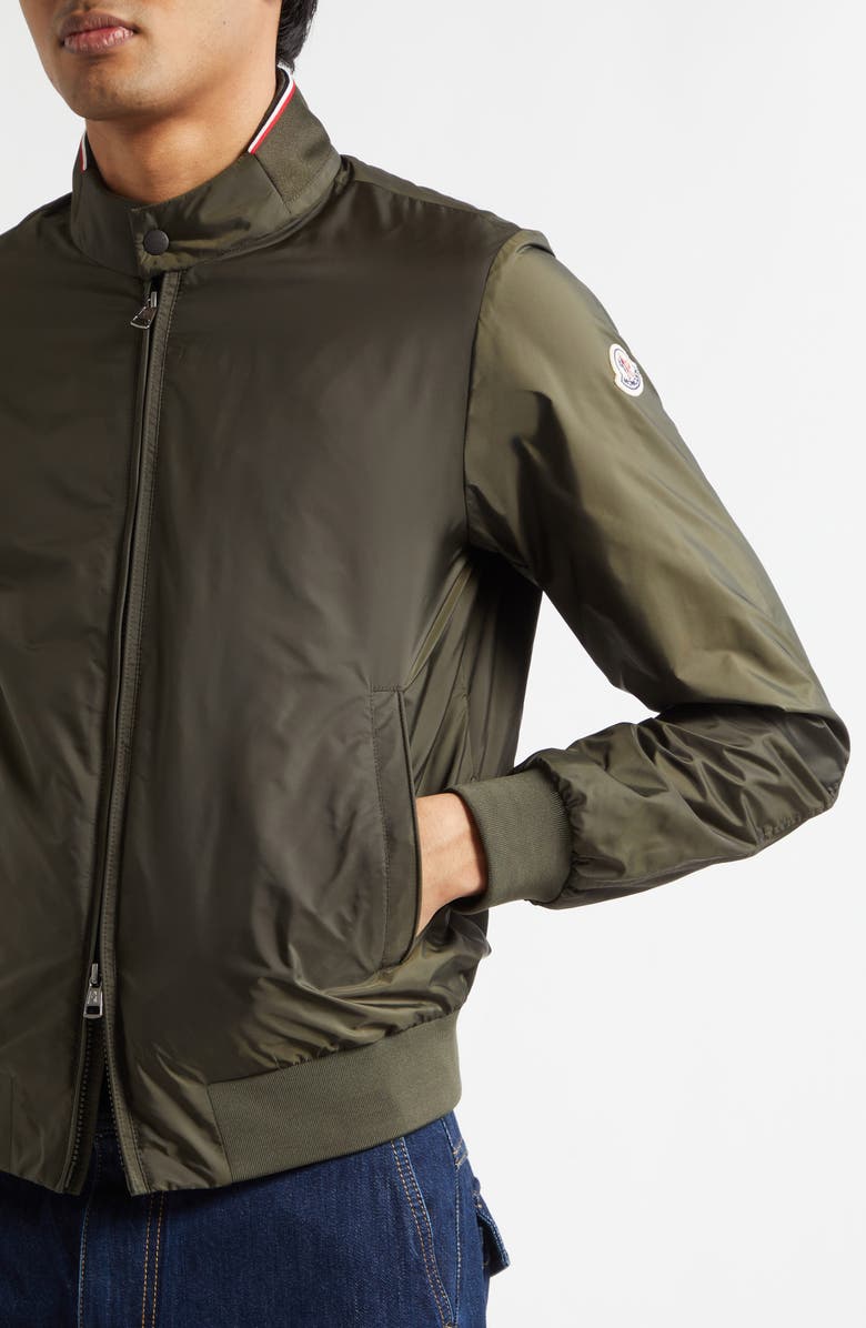 Moncler Reppe Water Repellent Rain Jacket, Alternate, color, Deep Military Green