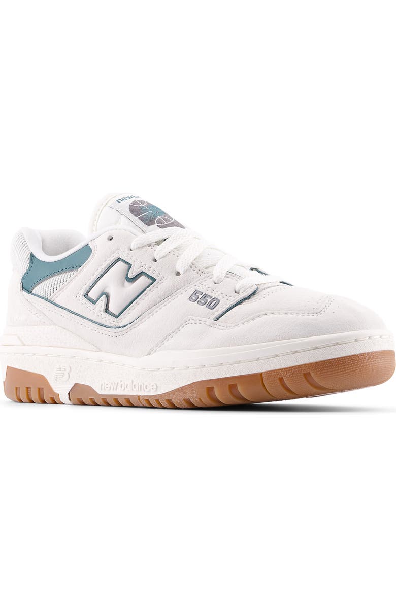 New Balance 550 Basketball Sneaker, Main, color, Sea Salt/ New Spruce