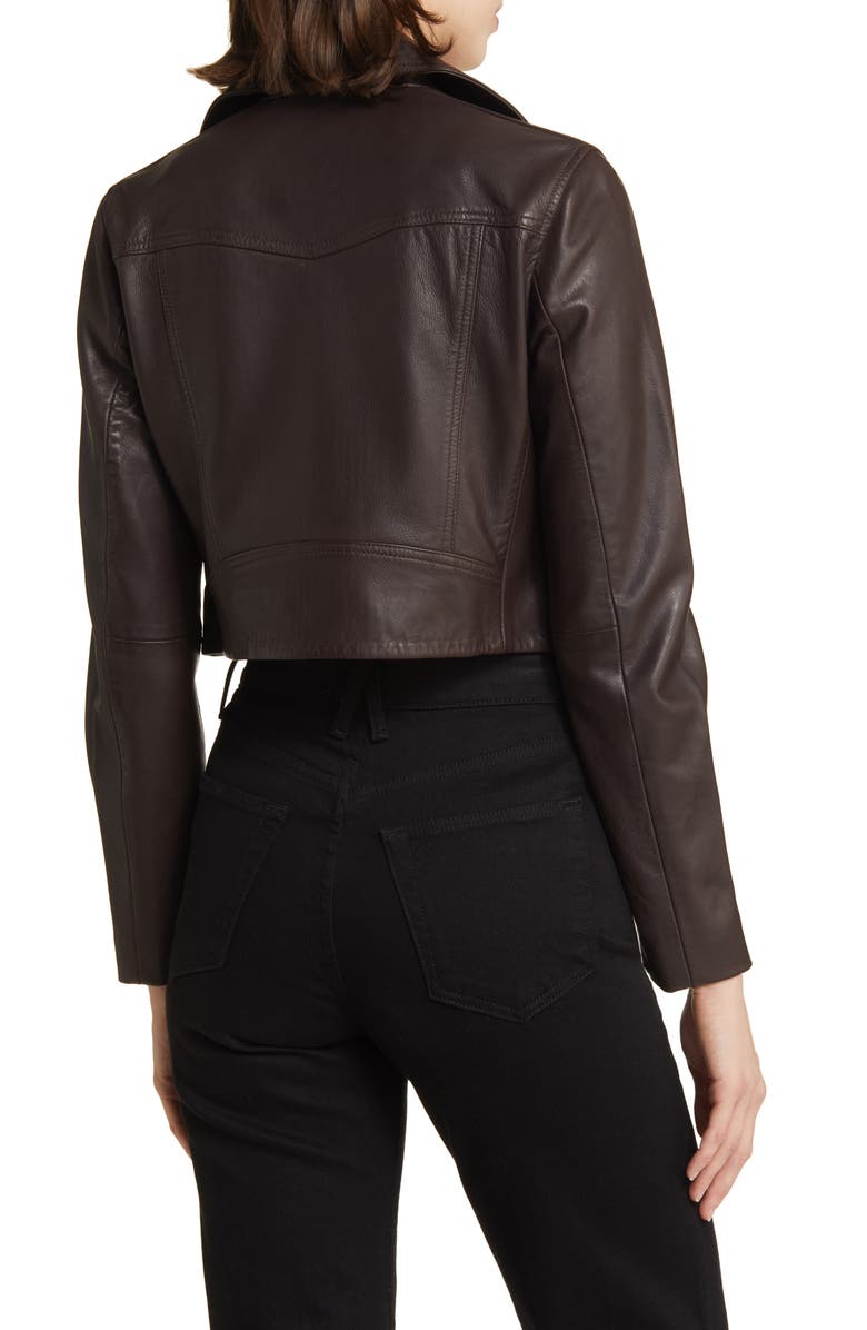 AllSaints Elora Faux Leather Biker Jacket, Alternate, color, 