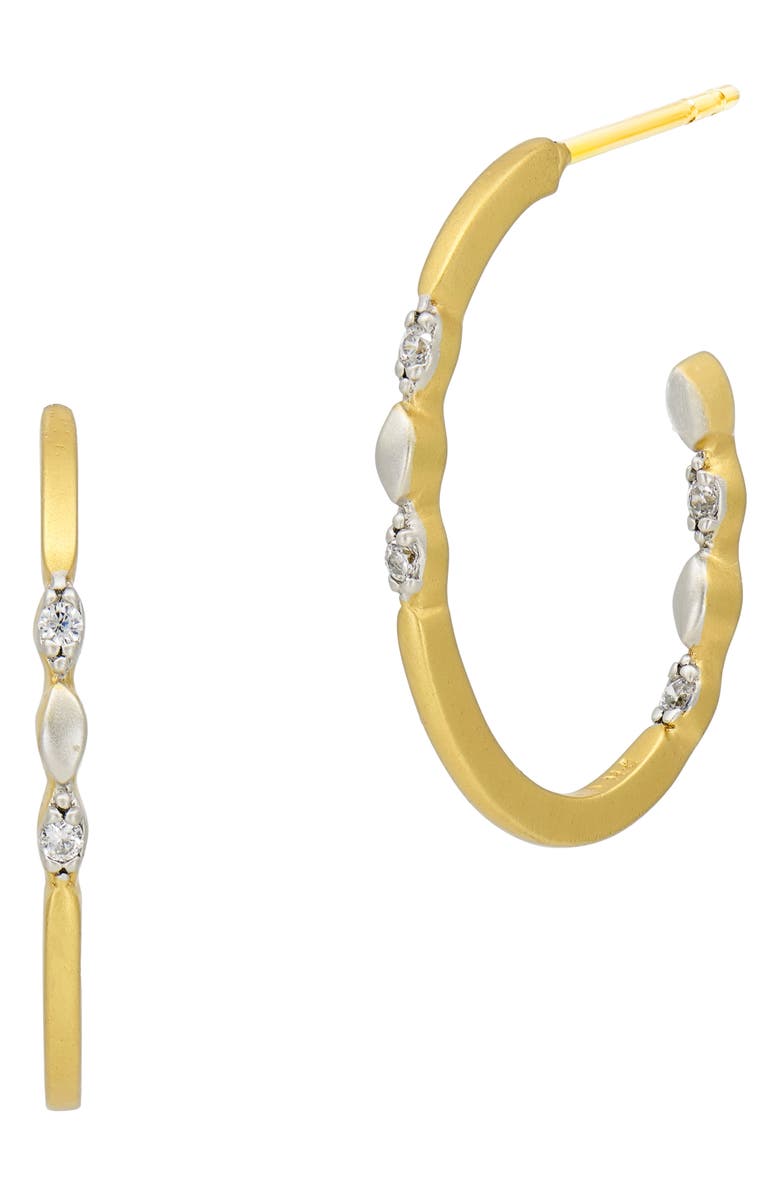 FREIDA ROTHMAN Armor of Hope Mini Hoop Earrings, Main, color, 